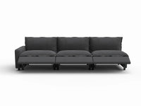 3 Piece Grey Linen Home Living Couch Sectionals 3 Seater 3