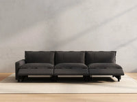 3 Piece Grey Linen Home Living Couch Sectionals 3 Seater 5
