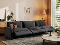 3 Piece Grey Linen Home Living Couch Sectionals 3 Seater 7