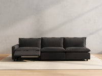 3 Piece Grey Linen Small Space Couch Sectionals 3 Seater 5