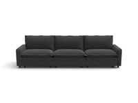 Modular Cero Cloud Modular Sectional | 3-Piece Grey Linen Home Living Couch Sectionals 3-Seater