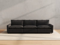 Modular Cero Couch Recliner Sectional | 3-Piece Grey Linen Home Living Couch Sectionals 3-Seater
