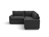 Modular Cero Reclining Sectionals | 3-Piece Grey Linen Small Space V-Shaped Sectionals 3-Seater
