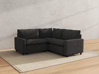 Modular Cero Modular Sectionals | 3-Piece Grey Linen Small Space V-Shaped Sectionals 3-Seater