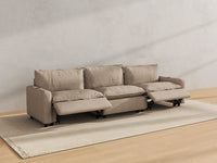 Modular Cero Sectional Recliner Couch | 3-Piece Khaki Linen Home Living Couch Sectionals 3-Seater