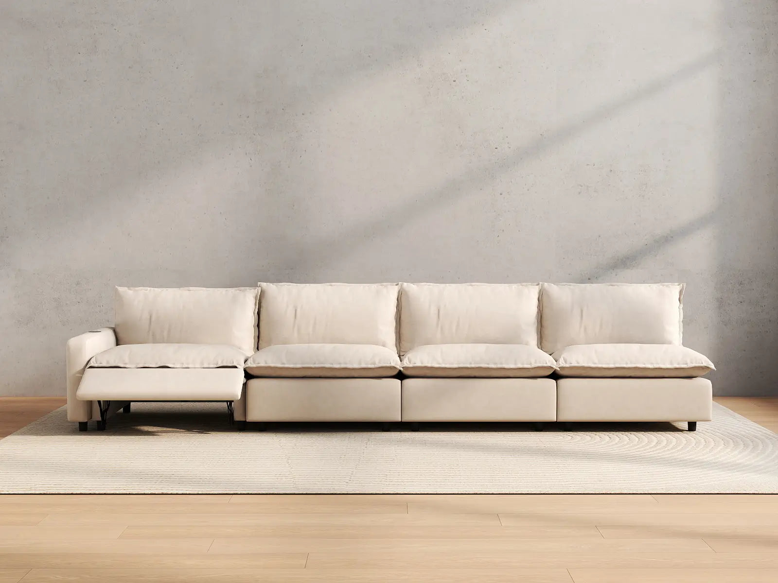 4 Piece Beige Linen Home Living Couch Sectionals 4 Seater 5 ecee241d eb5f 4e22 b74e 6f6469791787