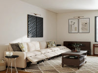 4 Piece Beige Linen Single Family Couch Sectionals 4 Seater 7