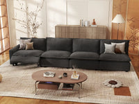 4 Piece Grey Linen Home Living Couch Sectionals 4 Seater 1 58a50b85 1523 42c6 b51d 1f8b11a4eb31