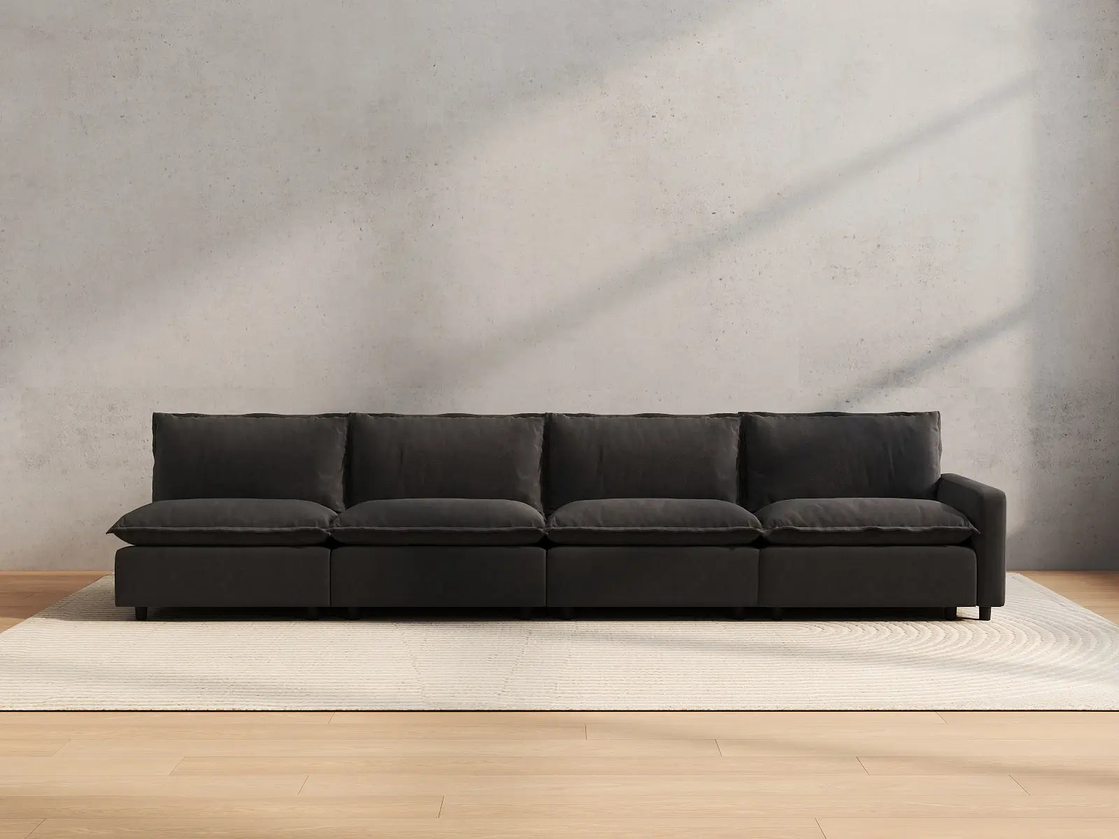 4 Piece Grey Linen Home Living Couch Sectionals 4 Seater 3 d3d6f594 059d 4344 98a4 dc2b35406259