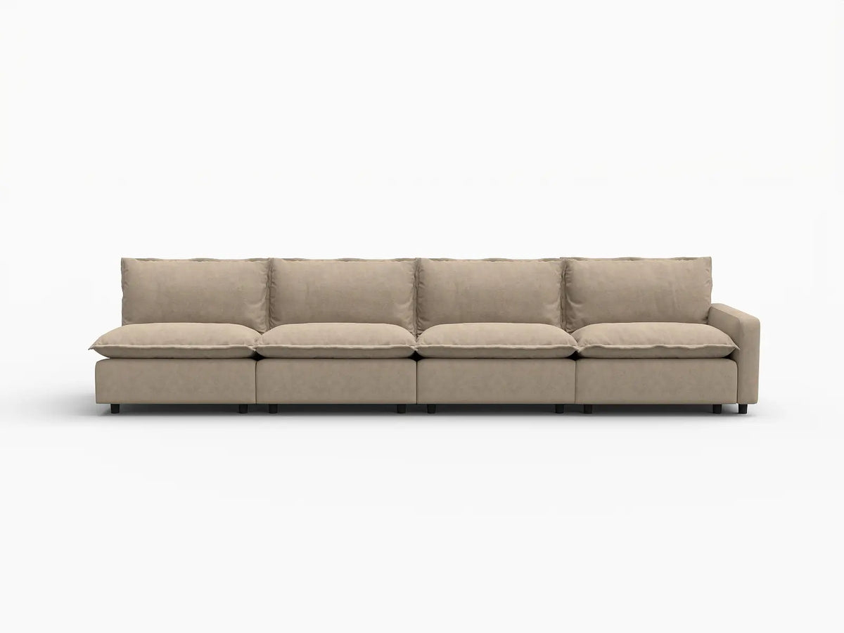 4 Piece Khaki Linen Home Living Couch Sectionals 4 Seater 2 02a1fdf7 8138 4897 86bf 8c6787cb3263