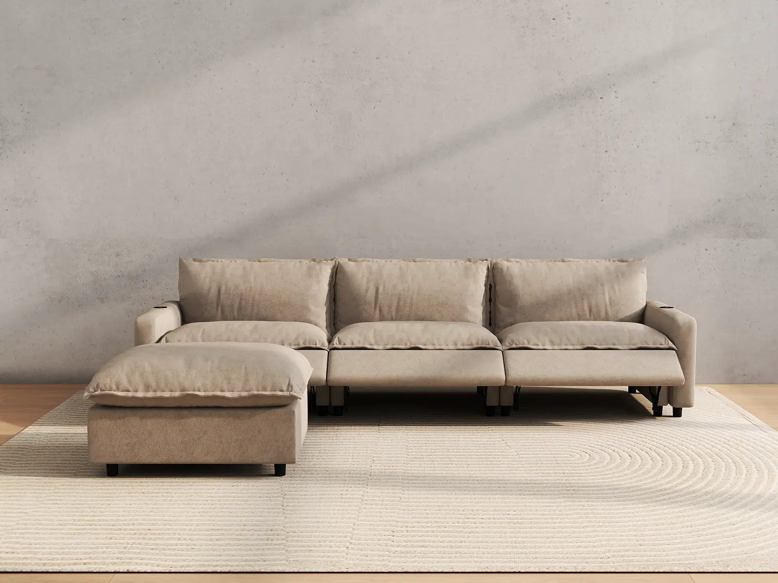 Oversized Reclining Sofa