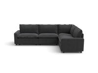 Modular Cero Sectional Modular Couch | 4-Piece Grey Linen Home Living L-Shaped Sectionals 4-Seater