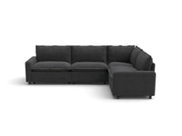 Modular Cero Reclining Sectionals | 4-Piece Grey Linen Large Space L-Shaped Sectionals 4-Seater