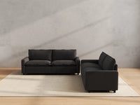 Modular Cero Modular Sectional Couch | 4-Piece Grey Linen Large Space V-Shaped Sectionals 4-Seater