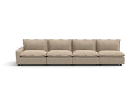 Modular Cero Reclining Sectionals | 4-Piece Khaki Linen Home Living Couch Sectionals 4-Seater