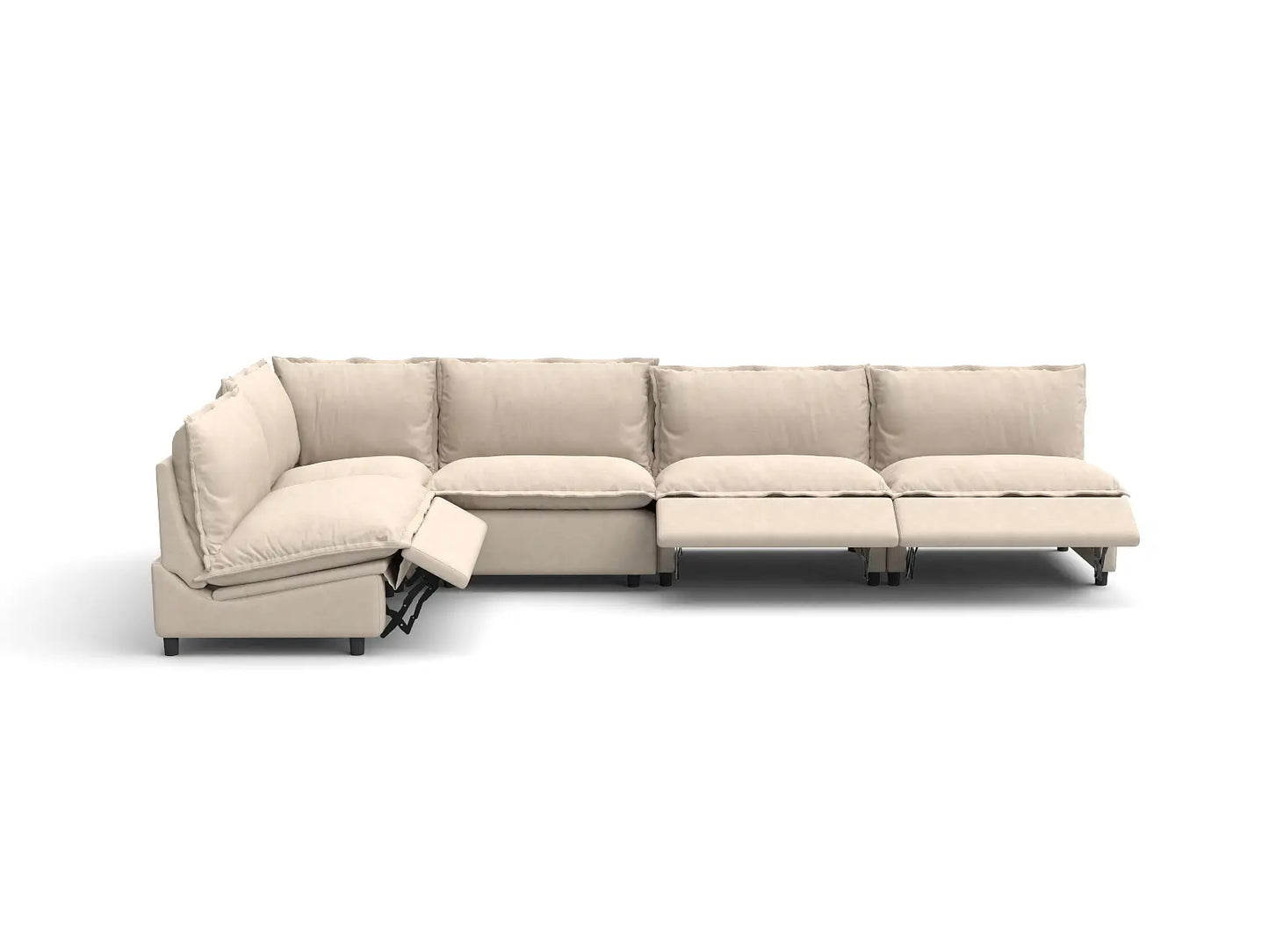 5 Piece Beige Linen Home Living L Shaped Sectionals 5 Seater 3 a5885cee d2cb 480c 8676 7a2c4a4f68bb