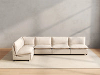 5 Piece Beige Linen Home Living L Shaped Sectionals 5 Seater 4 62b6f610 9abe 45fa 9270 9b9fac8631a0