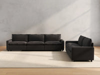 5 Piece Grey Linen Home Living Corner Sectionals 5 Seater 4
