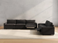 5 Piece Grey Linen Home Living Corner Sectionals 5 Seater 5