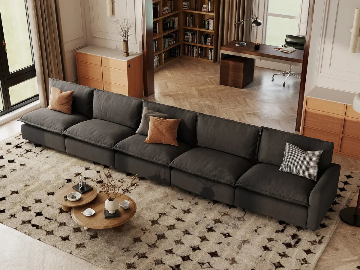 Magic Home Wall Hugger Reclining Sofa for Families
