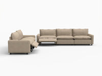 5 Piece Khaki Linen Home Living Corner Sectionals 5 Seater 3