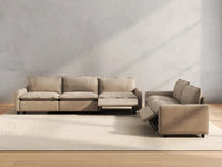 5 Piece Khaki Linen Home Living Corner Sectionals 5 Seater 5