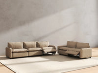 5 Piece Khaki Linen Home Living Corner Sectionals 5 Seater 6