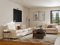 Modular Cero Modular Sectionals | 5-Piece Beige Linen Home Living Corner Sectionals 5-Seater