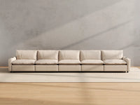 Modular Cero Reclining Sectionals | 5-Piece Beige Linen Home Living Couch Sectionals 5-Seater