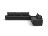 Modular Cero Modular Sectionals | 5-Piece Grey Linen Home Living Corner Sectionals 5-Seater