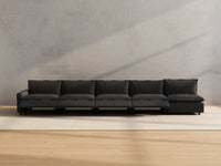 Modular Cero Reclining Sectionals | 5-Piece Grey Linen Home Living Couch Sectionals 5-Seater