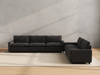 Modular Cero Reclining Sectionals | 5-Piece Grey Linen Large Space Corner Sectionals 5-Seater