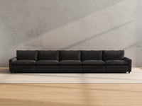 Modular Cero Modular Sectionals | 5-Piece Grey Linen Large Space Couch Sectionals 5-Seater