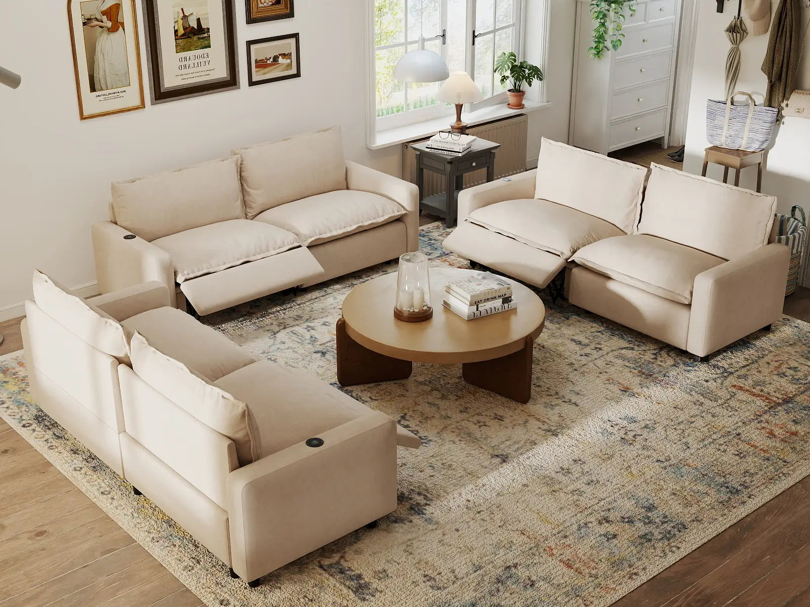U-Shaped Reclining Sectionals