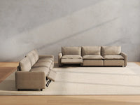 6 Piece Khaki Linen Grand Estate V Shaped Sectionals 6 Seater 5