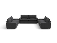 Modular Cero Reclining Sectionals | 6-Piece Grey Linen Grand Estate U-Shaped Sectionals 6-Seater