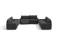 Modular Cero Reclining Sectionals | 6-Piece Grey Linen Grand Estate U-Shaped Sectionals 6-Seater