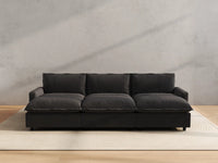 Modular Cero Modular Sectionals | 6-Piece Grey Linen Large Space Pit Sectionals 3-Seater with 3-Ottomans