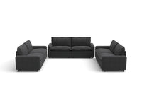 Modular Cero Modular Sectionals | 6-Piece Grey Linen Large Space U-Shaped Sectionals 6-Seater