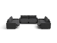 Modular Cero Reclining Sectionals | 6-Piece Grey Linen Large Space U-Shaped Sectionals 6-Seater
