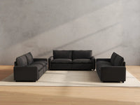 Modular Cero Reclining Sectionals | 6-Piece Grey Linen Large Space U-Shaped Sectionals 6-Seater