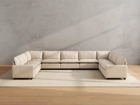 Modular Cero Modular Sectionals | 9-Piece Beige Linen Grand Estate U-Shaped Sectionals 9-Seater