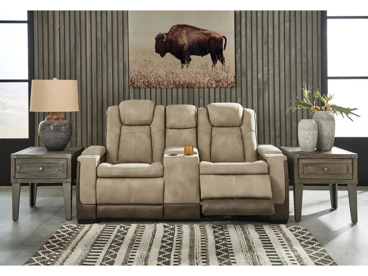 Ashley Next-Gen DuraPella Power Reclining Loveseat with Console