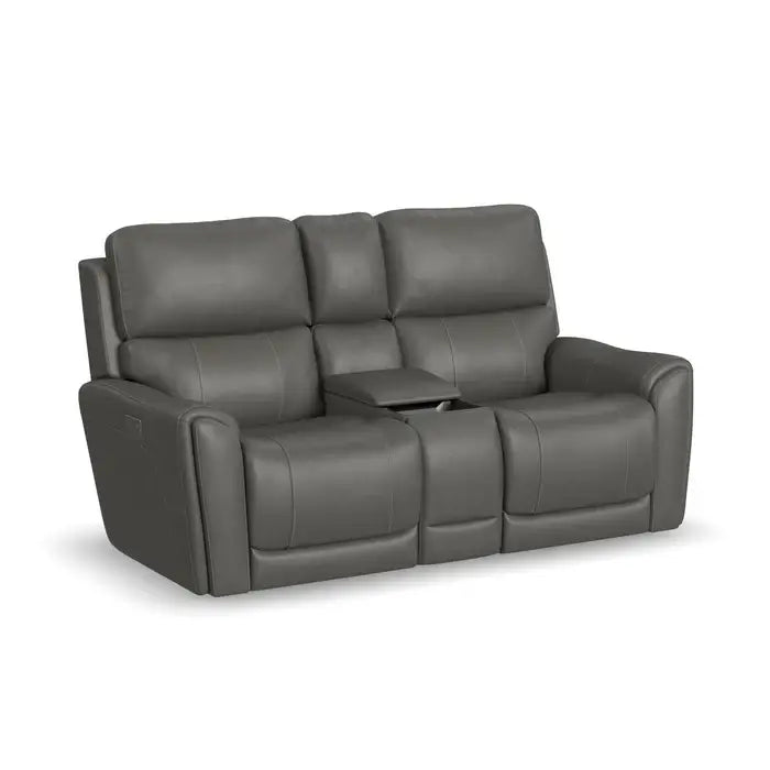 Flexsteel Carter Smoke Power Reclining Loveseat 1587-64PH