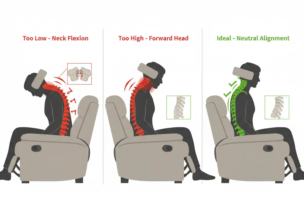Headrest Position Causes Neck Strain