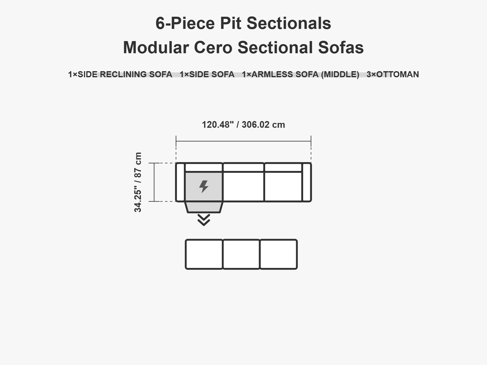 MG-SF151-W-PS-124555 top view dimension drawing