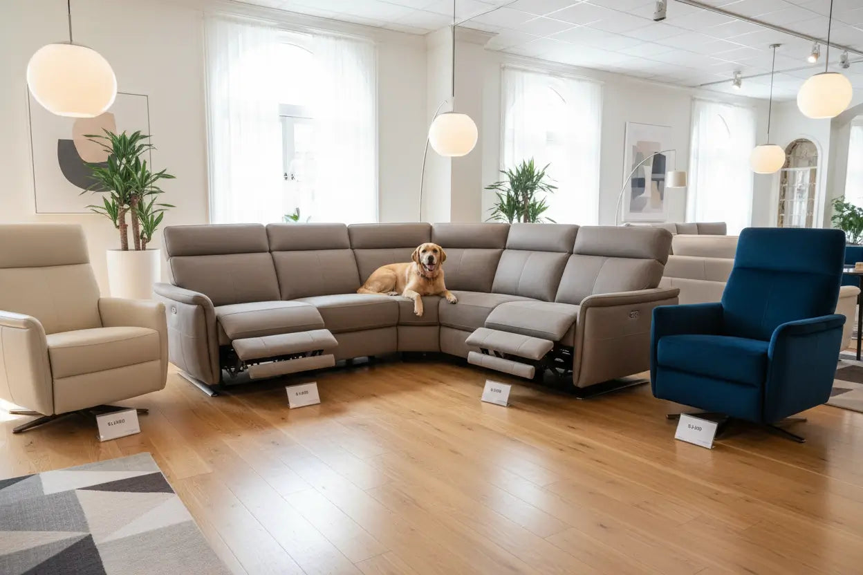 Modern Recliner Sofas Under $3,000 for Dog Owners