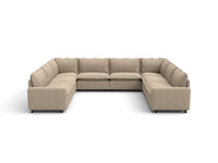 Modular Cero Modular Sectionals | 8-Piece Khaki Linen Grand Estate U-Shaped Sectionals 8-Seater