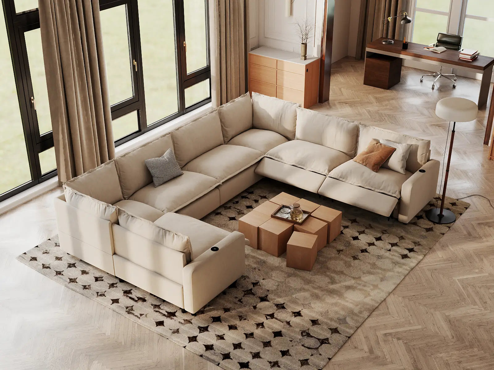 6-Seater Reclining Sofas