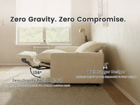 Modular Cero Reclining Sectionals | 4-Piece Beige Linen Large Space Couch Sectionals 4-Seater